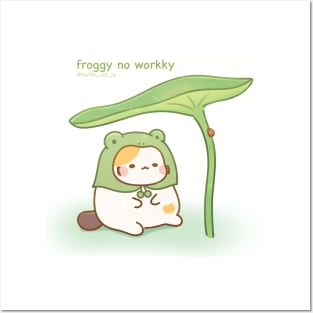 Muffin cat is a frog Posters and Art